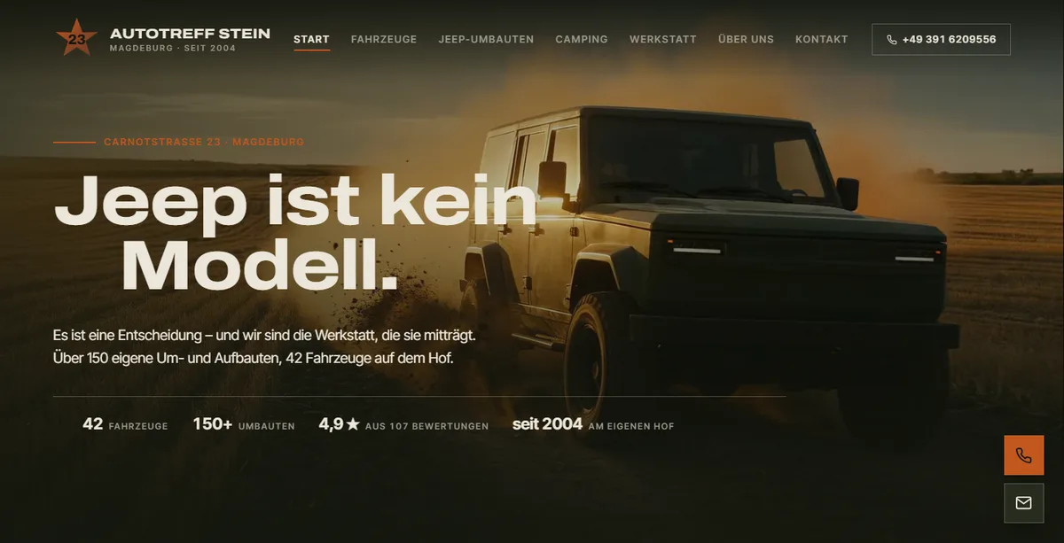 RufKi project – Jeep specialist and used cars in Magdeburg